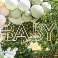 Hölzerne Dekoration Buchstaben BABY Botanical Baby Ginger Ray