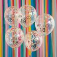 Konfetti-Ballons hallo 18 Mix it Up Brights Ginger Ray