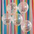 Konfetti-Ballons hallo 50 Mix it Up Brights Ginger Ray