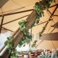 Dekoration Girlande Blätter mit Lichtern Botanical Wedding