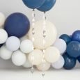 Ballon Bänder Happy Birthday Silber Mix it Up Blau Ginger Ray