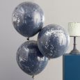 Luftballons silber-blau Mix it Up Blue Ginger Ray