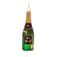 Weihnachtsaufhänger Sektflasche mit Bienen grün Sass & Belle