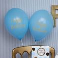 Happy Birthday Ballons Pattern Works Blau (8Stk)