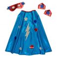 Superhelden Kostüm Set blau Meri Meri