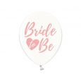 Transparente Ballons Bride To Be rosa (6 Stk.)