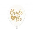 Transparente Ballons Bride To Be gold (6 Stk.)
