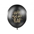 Luftballons Frohes Neues Jahr schwarz (6St.) Sterne
