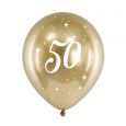 Luftballons 50 Jahre Gold (6 Stk.)