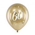 Luftballons 60 Jahre Gold (6Stk)