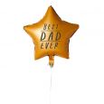 Folienballon Best Dad Ever gold 45cm Hootyballoo