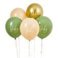 Luftballons Mix Salbei Babyshower (5St.) Hootyballoo