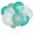 Luftballons mix Aqua (10Stk) House of Gia