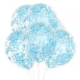 Konfetti-Luftballons blau (6 Stk.) House of Gia