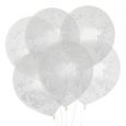 Konfetti Luftballons weiß (6 Stück) House of Gia
