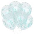 Konfetti-Ballons mint (6 Stück) House of Gia