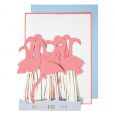Geburtstagskarte Flamingo Meri Meri