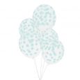 Konfetti Luftballons Aqua (5Stk)