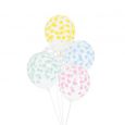 Konfetti-Ballons Pastellmix (5 Stück)