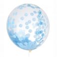 Mega Konfetti Ballon blau 60cm House of Gia