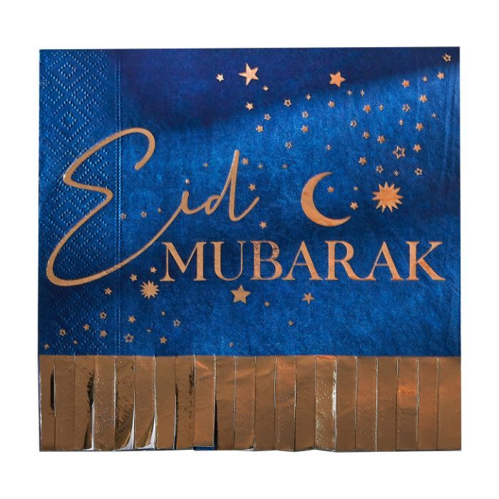 Servietten Eid Mubarak Fransen (16Stk) Ginger Ray
