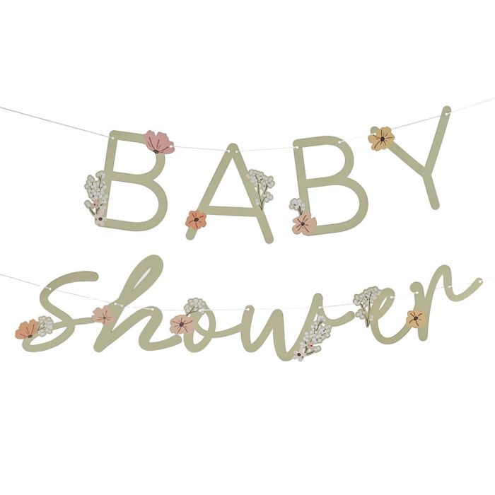 Baby Shower Girlande Floral Baby Ginger Ray