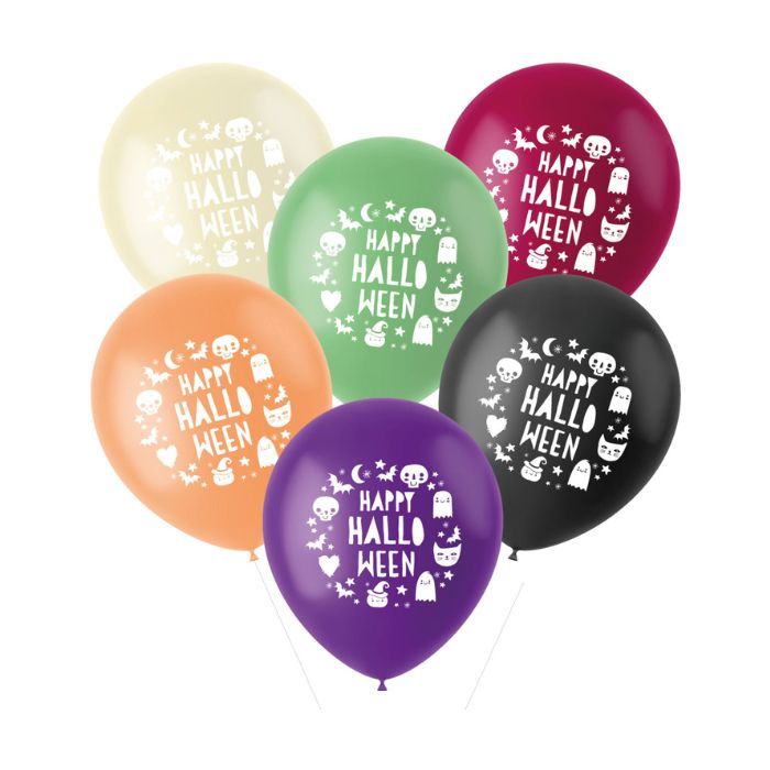 Luftballons Happy Halloween (6 Stück)