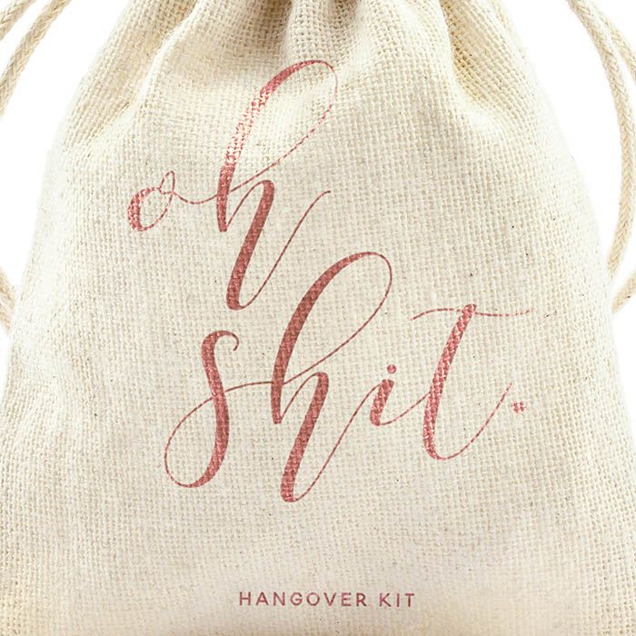 Bedankzakjes Oh Shit, Hangover Kit (10st)