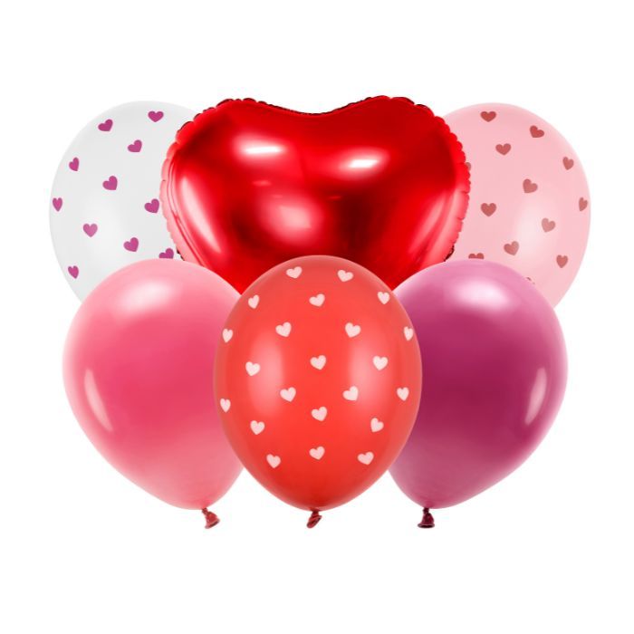 Luftballons Be Mine Valentine (6 Stk.)