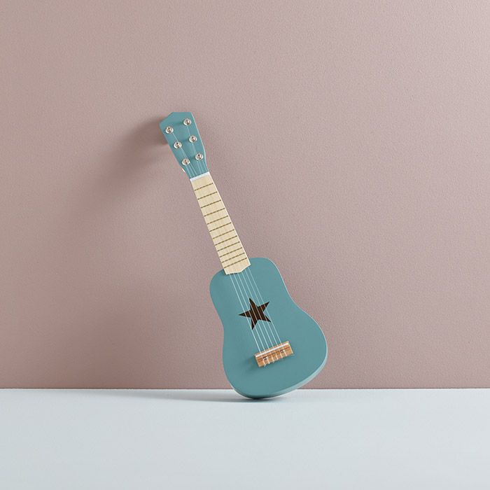 Houten gitaar groen Kids Concept