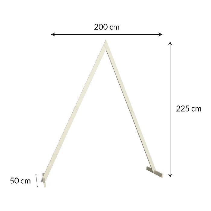 Holzkulissenrahmen Dreieck (225cm)