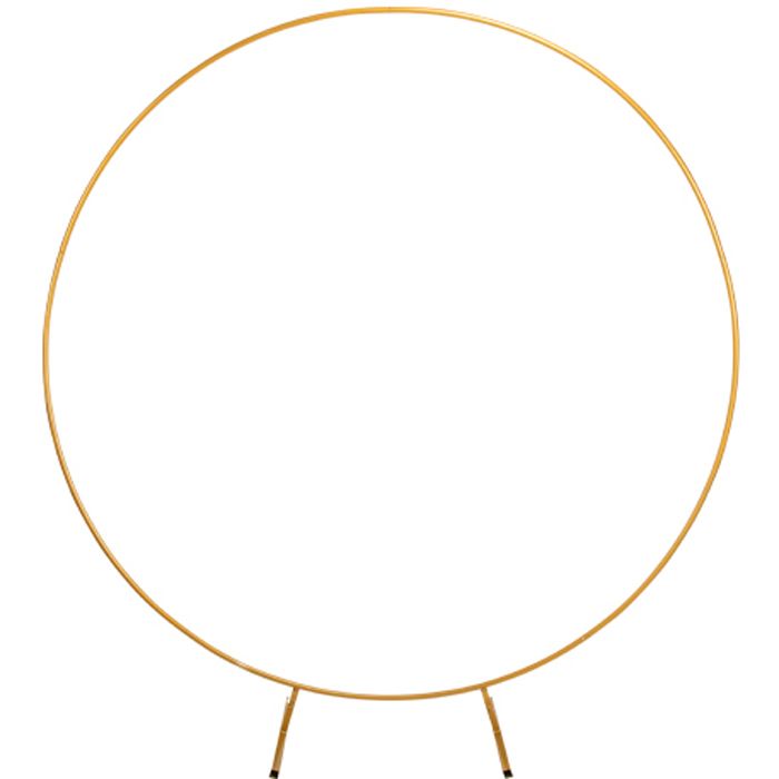 Metall-Kulissenrahmen Kreis gold (2m)