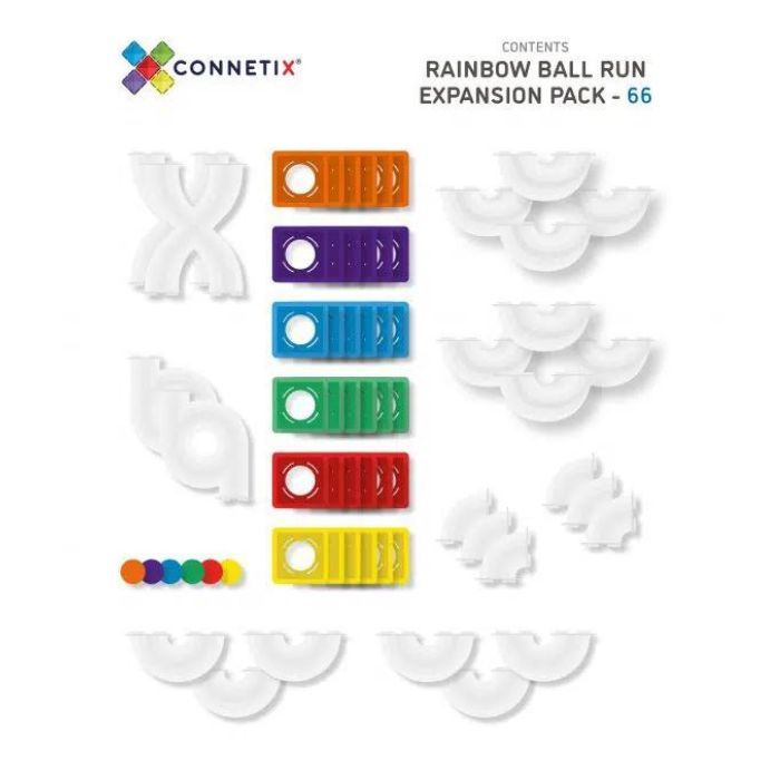 Connetix Tiles Ball Run Expansion Pack (66 Stück)