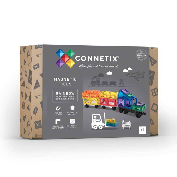 Connetix Tiles Rainbow Transport Pack (50 Stück)