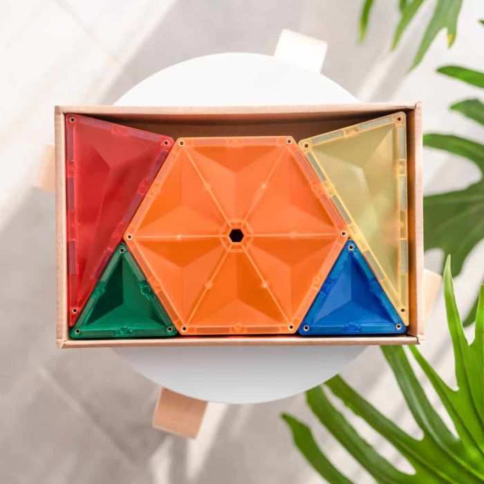 Connetix Tiles Regenbogen-Geometrie-Pack (30 Stück)
