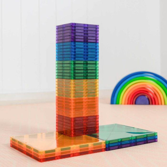 Connetix Tiles Regenbogen-Quadrat-Pack (42 Stück)
