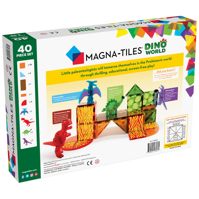 Magna Kacheln Dino Welt (40 Stück)