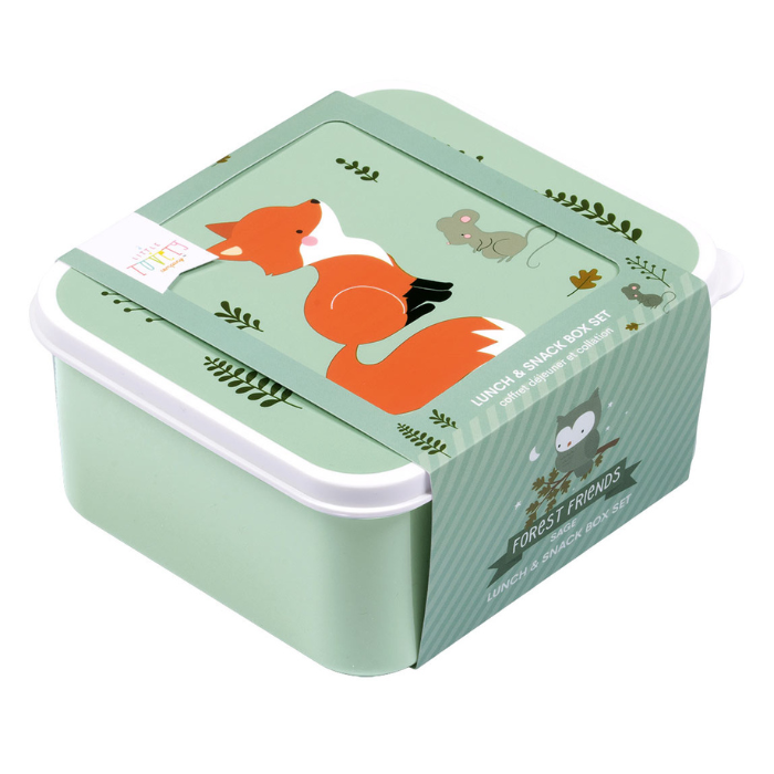 A Little Lovely Company Lunchbox & Snackbox Waldfreunde