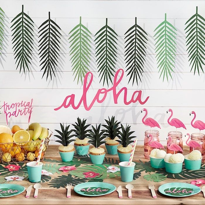 Decoratie bladeren Aloha Collectie (21st)