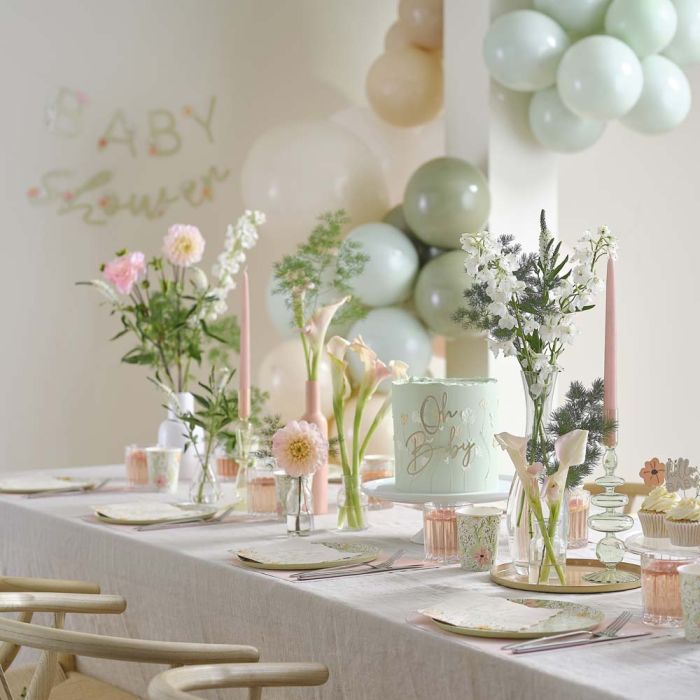 Partyrequisiten Floral Baby Ginger Ray