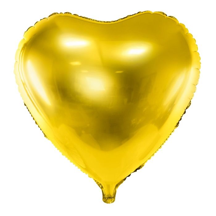 Folienballon Herz gold (43cm)