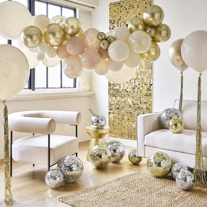 Folienballons 21 Gold Speckle Disco Chic Ginger Ray