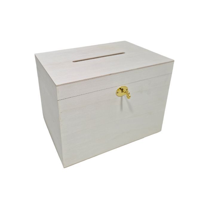 Hölzerne Briefumschlagbox botanisch