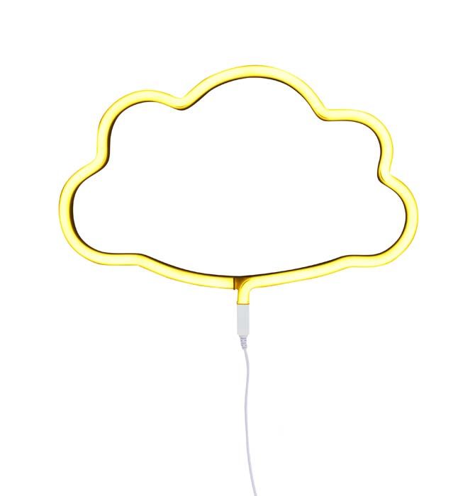 Neonlampe Cloud Yellow A Little Lovely Company