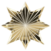 Gold Stripe Stars Teller (8 Stk.) Meri Meri