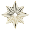 Gold Stripe Stars Teller (8 Stk.) Meri Meri
