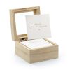 Gästebuch Holzbox mit Karten Modern Wedding