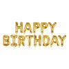 Folieballonnenset Happy Birthday goud