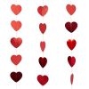 Girlande Herzen rot mit Folie (4m) Hootyballoo