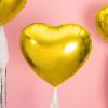 Folienballon Herz gold (43cm)
